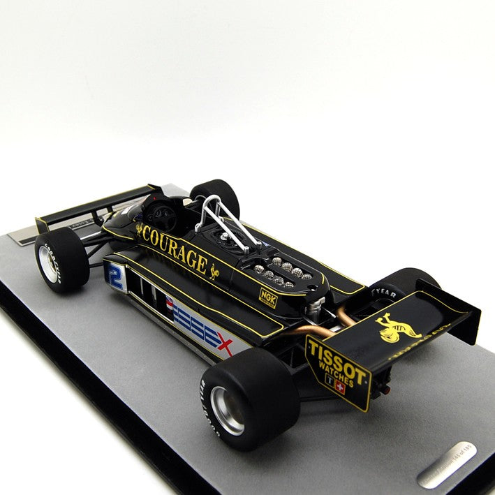 Lotus F1 87 JPS Courage-Essex Ford Cosworth DFV 3.0 V8 British GP 1981 Nigel Mansell 1:18 - 56621