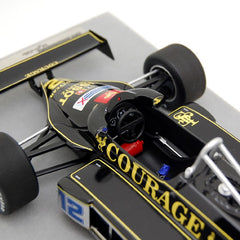 Lotus F1 87 JPS Courage-Essex Ford Cosworth DFV 3.0 V8 British GP 1981 Nigel Mansell 1:18 - 56629