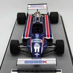 Lotus F1 87 Essex Ford Cosworth DFV 3.0 Monaco GP 1981 Elio De Angelis 1:18 - 56652
