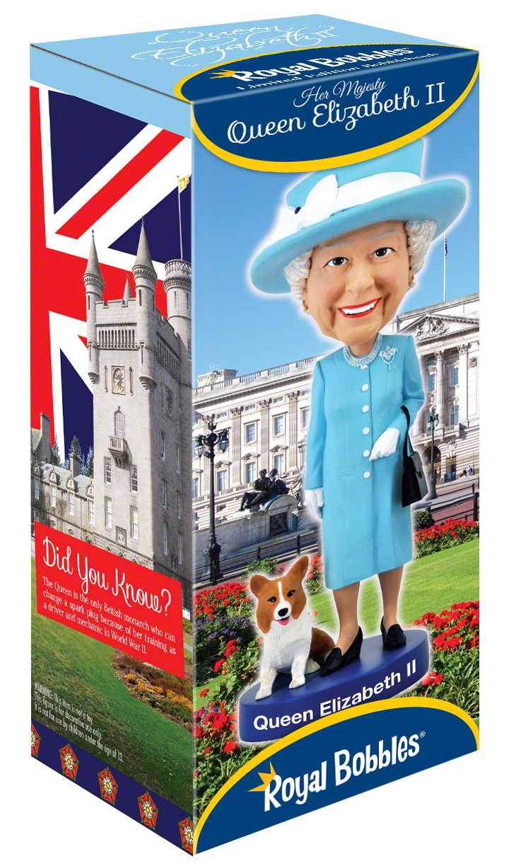 Queen Elizabeth II Regina Elisabetta Bobblehead testa oscillante - 56858