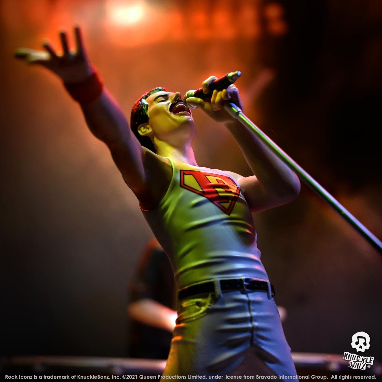 Queen Rock Iconz Rock Statue Set 4pz Freddie Mercury - Brian May - Roger Taylor - John Deacon - 56871