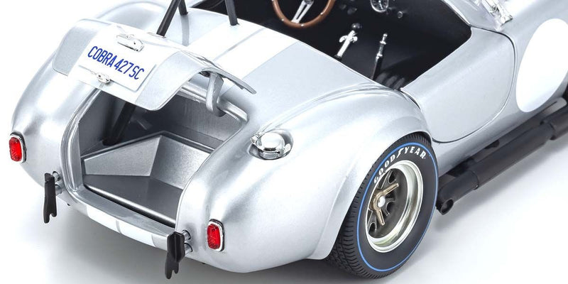 Shelby Cobra 427S/C Silver with White line 1:18 - 57119