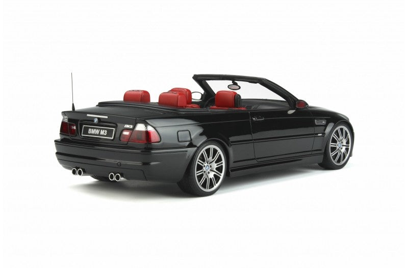 BMW E46 Convertible M3 2004 Jet Black 1:18 - 58198