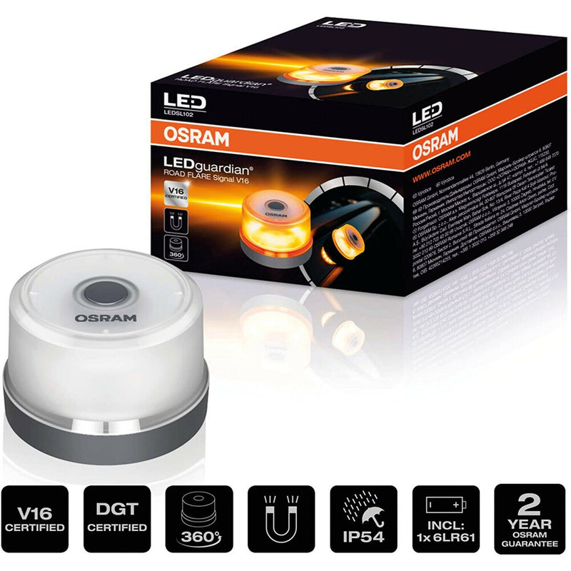 Osram Led Guardian Road Flare Signal V16 luce di emergenza potente - 58209
