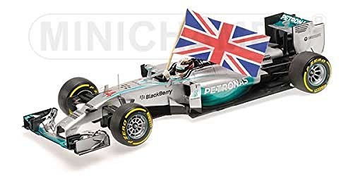 Mercedes Amg Petronas W05 F1 2014 Winner Abu Dhabi Lewis Hamilton + con bandiera 1:43 - 5857