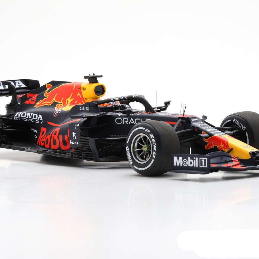Red Bull Racing Honda RB16B 2021 Max Verstappen Winner Dutch Gp + Pit Board 1:18 - 58663