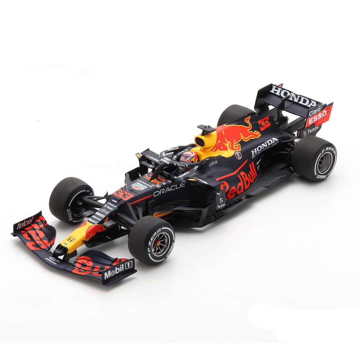 Red Bull Racing Honda RB16B 2021 Max Verstappen Winner Dutch Gp + Pit Board 1:18 - 58665