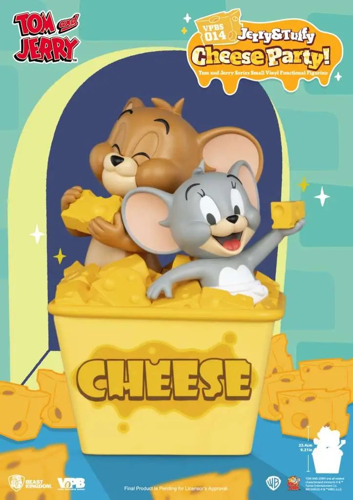 Tom & Jerry Jerry & Tuffy Cheese Party Vinyl Bank Salvadanaio-1