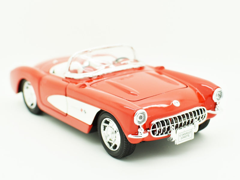 Chevrolet Corvette 1957 Red - White 1:24 - 59030