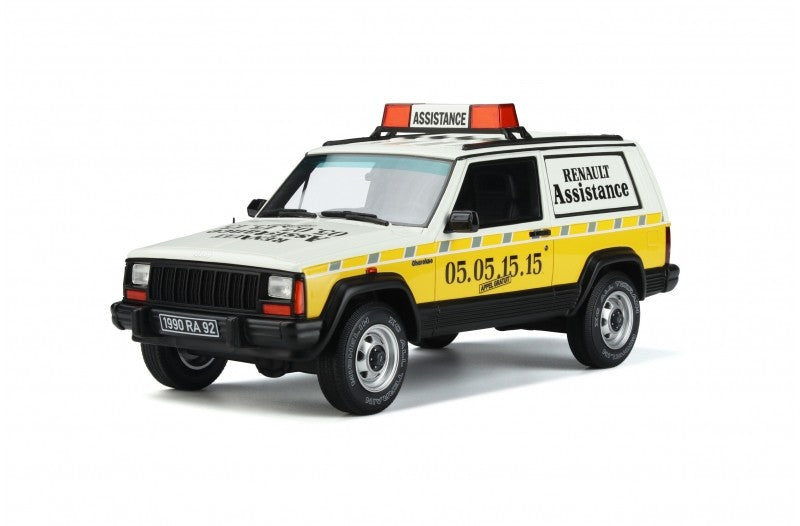 Jeep Cherokee 1989 Renault Assistance Yellow 1:18 - 59225