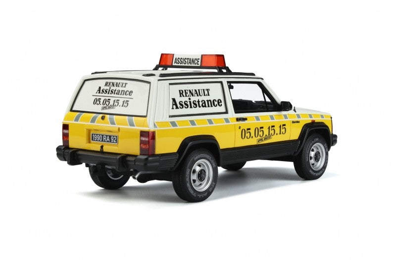 Jeep Cherokee 1989 Renault Assistance Yellow 1:18 - 59226