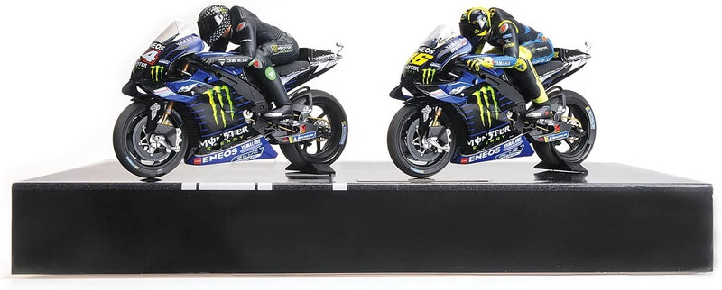 Yamaha YZR-M1 Ride Swap formula 1 / MotoGP Valencia Dec 2019 Set Doppio Moto - Lewis Hamilton e Valentino Rossi 1:12 - 59966