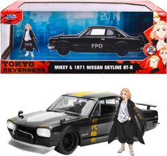 Nissan Skyline 2000 GT-R 1971 "Tokyo Revengers" with Mikey 1:24-1