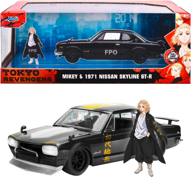 Nissan Skyline 2000 GT-R 1971 "Tokyo Revengers" with Mikey 1:24-1