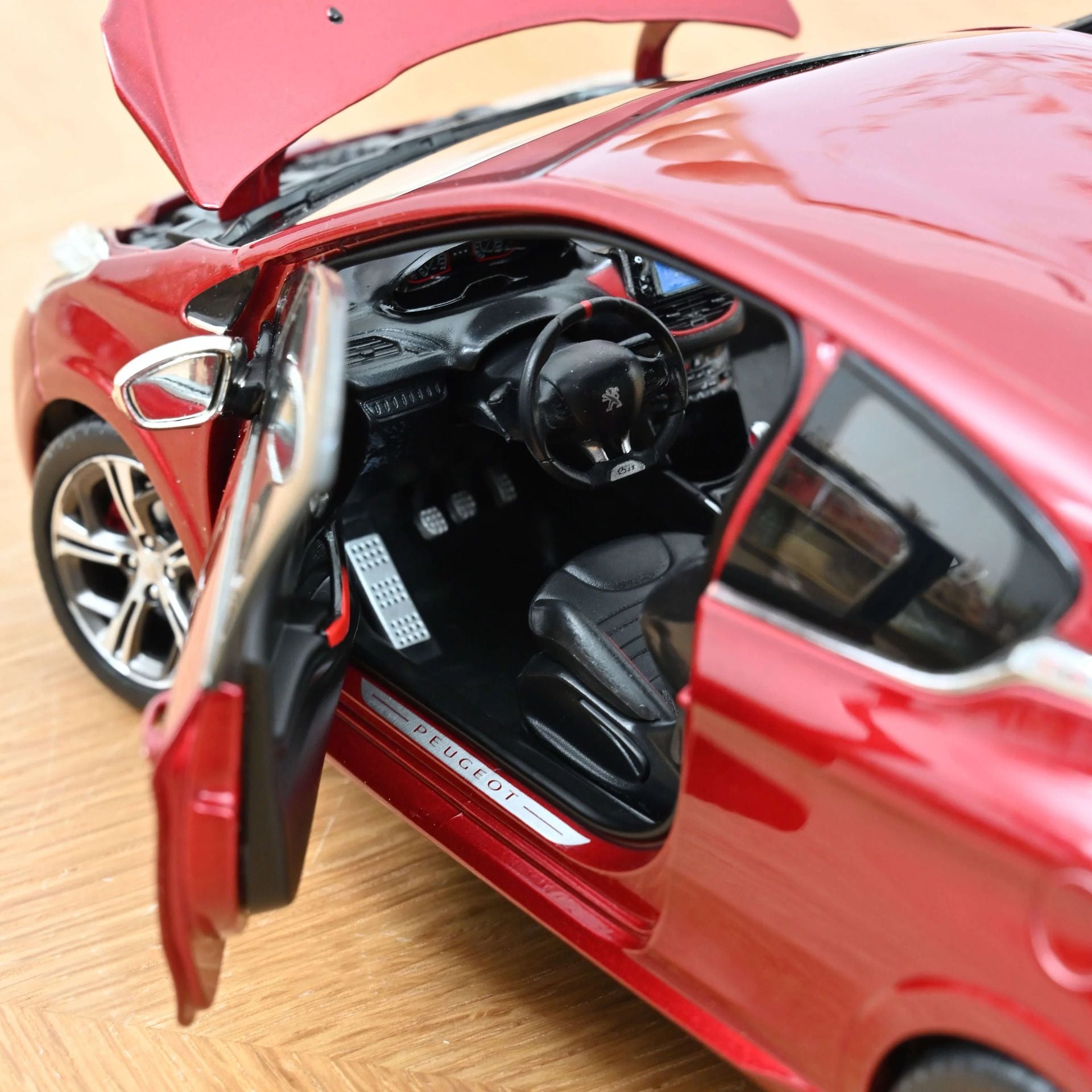 Peugeot 208 GTi 2013 Rubis Red 1:18-13