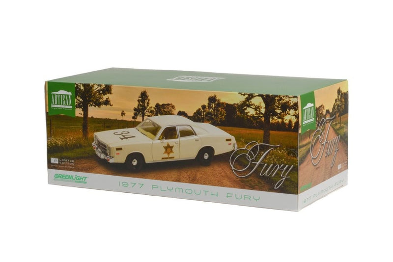 Plymouth Fury Riverton Sheriff "Hazzard" Bianco 1:18 - 60102