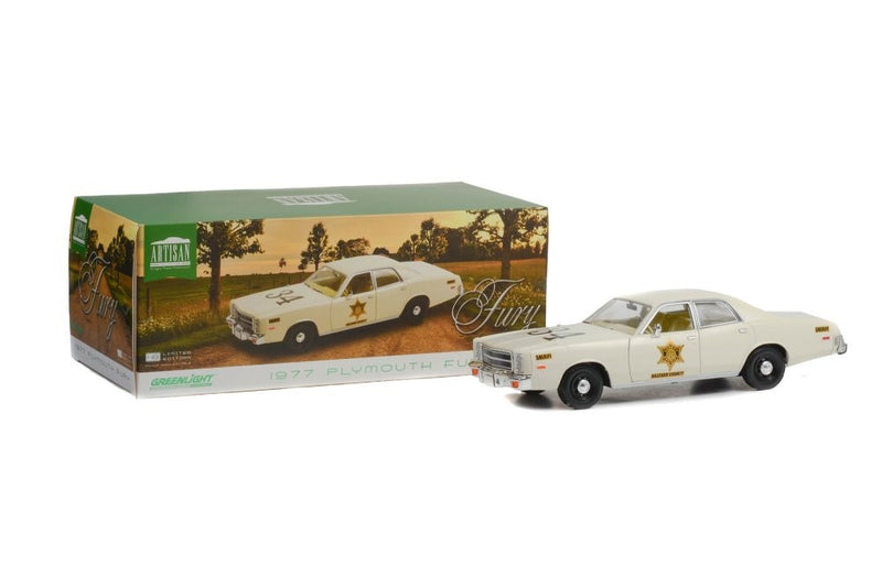Plymouth Fury Riverton Sheriff "Hazzard" Bianco 1:18 - 60103