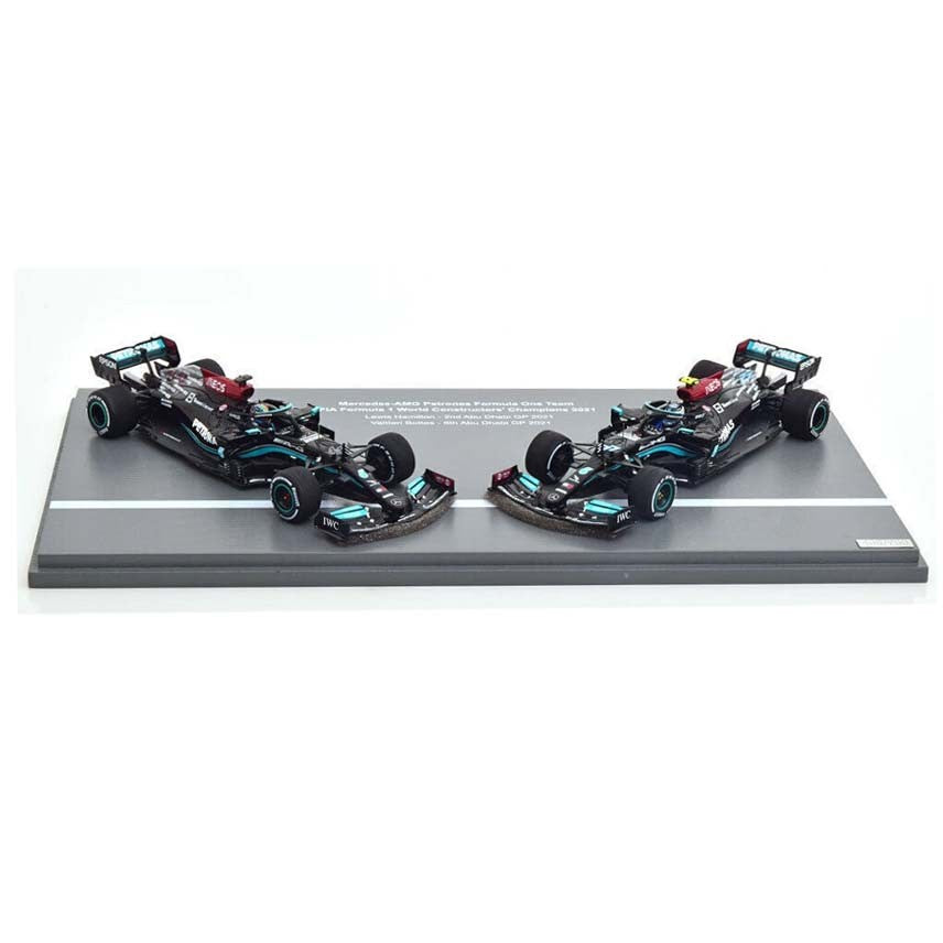 Mercedes-AMG Petronas Formula One Team 44 F1 W12 E Performance 2nd & 6th Abu Dhabi GP 2021 Set 2 Cars Hamilton + Bottas 1:43 - 60371