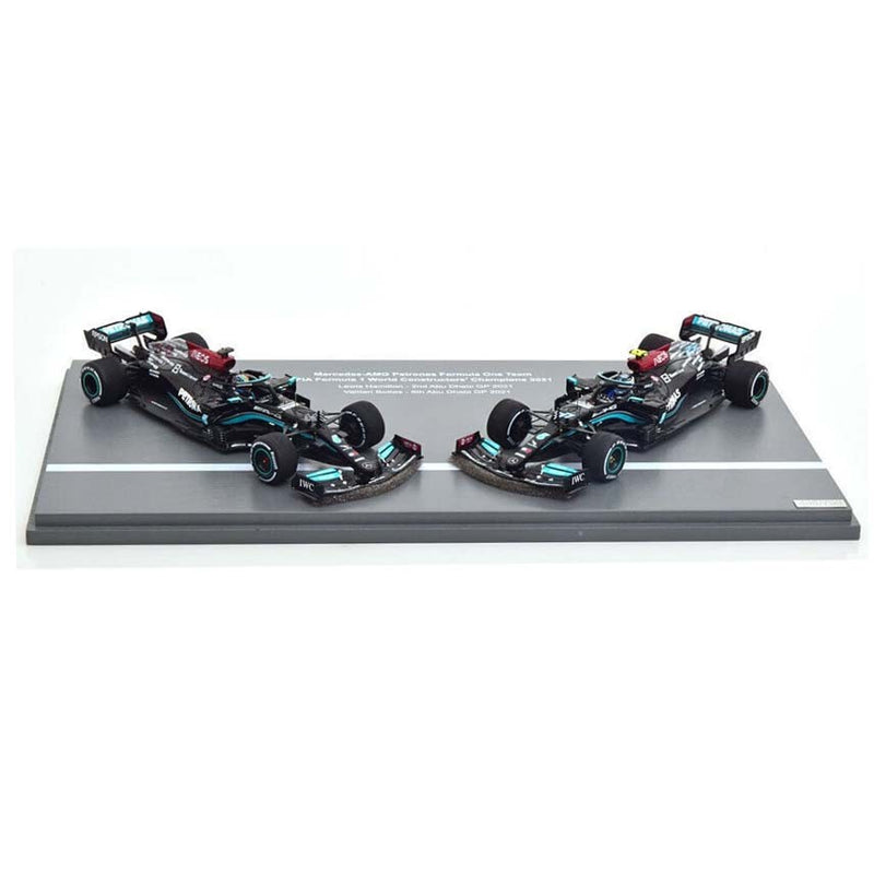 Mercedes-AMG Petronas Formula One Team 44 F1 W12 E Performance 2nd & 6th Abu Dhabi GP 2021 Set 2 Cars Hamilton + Bottas 1:43 - 60371