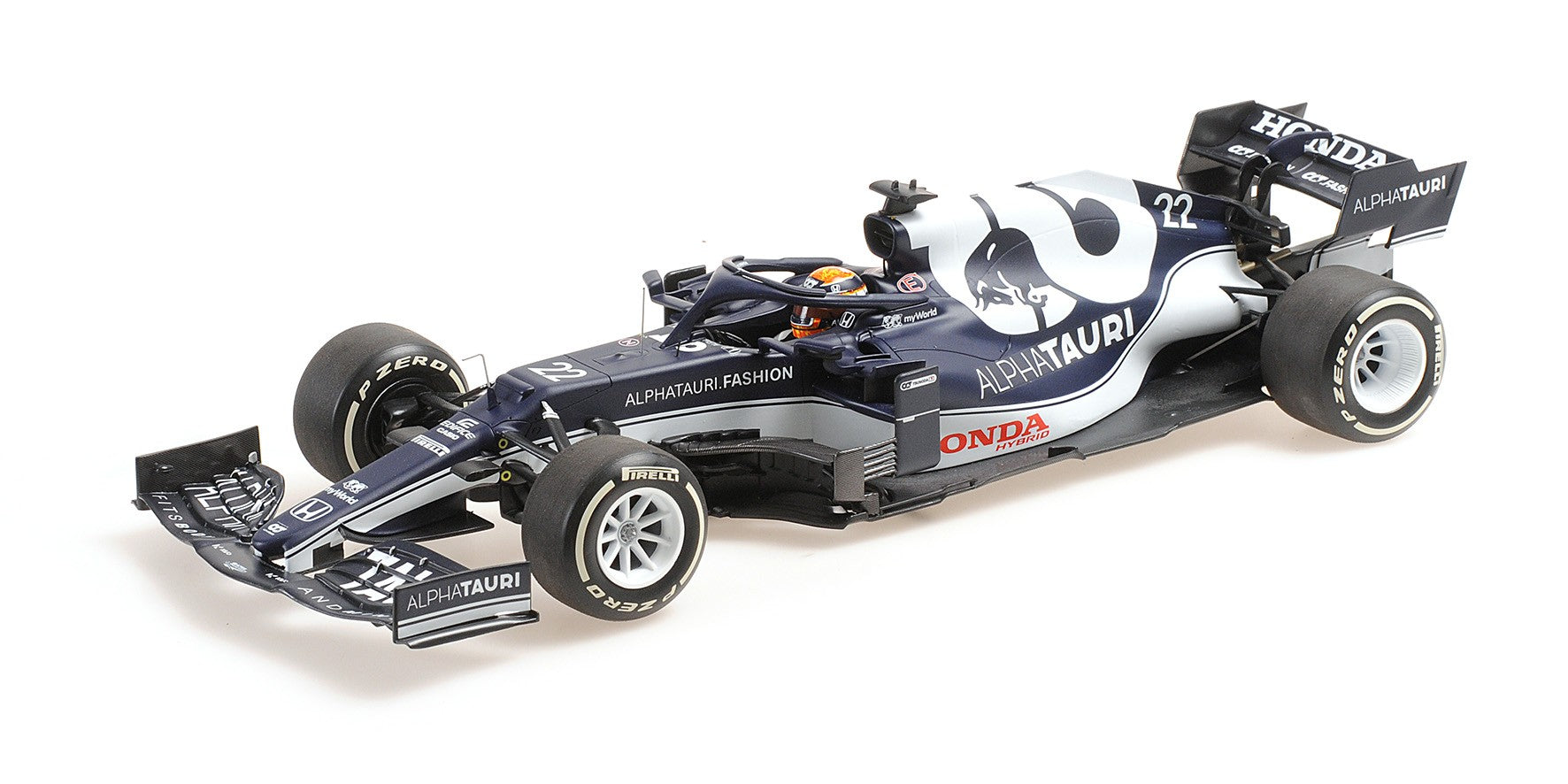 Alpha Tauri Honda AT02 F1 2021 Bahrain Gp Yuki Tsunda 1:18 - 60515