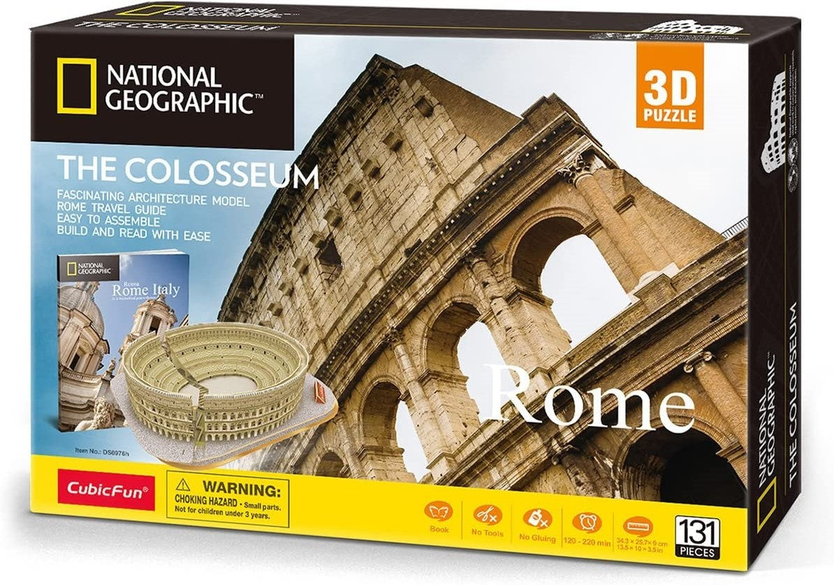 Colosseo Roma Cubic Fun 3D Puzzle 9 cm h National Geografic - 60541