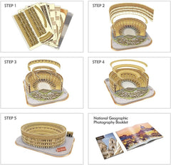 Colosseo Roma Cubic Fun 3D Puzzle 9 cm h National Geografic - 60544