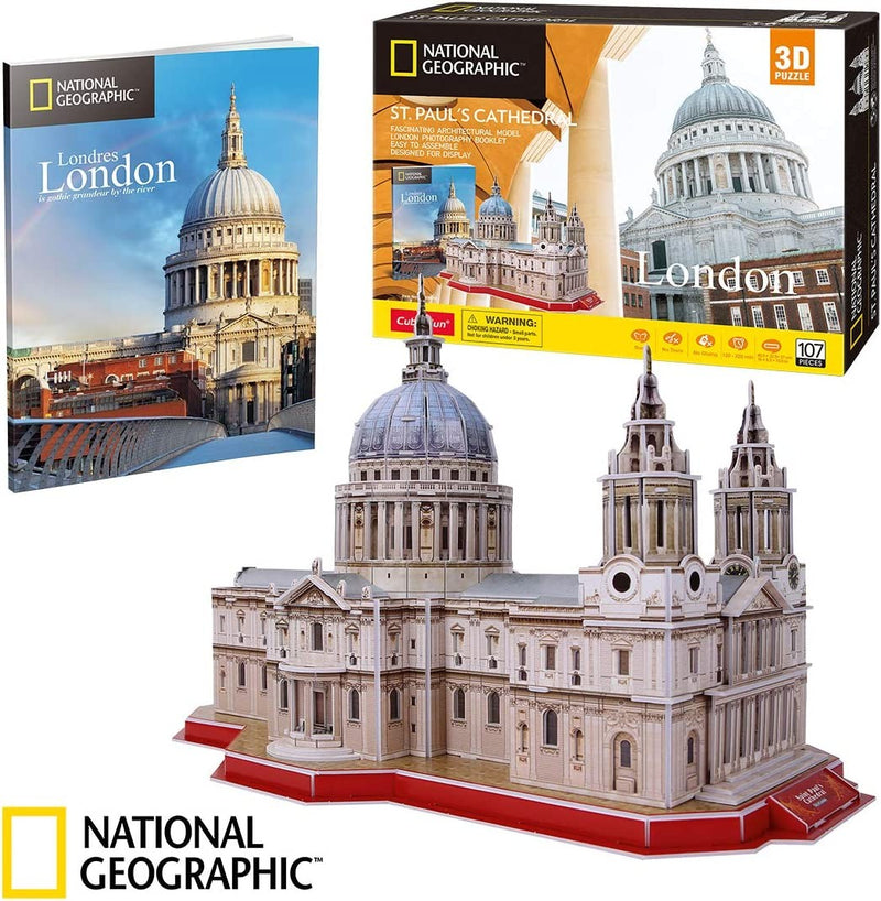 Cattedrale di St. Paul Londra Cubic Fun 3D Puzzle 27 cm h National Geografic - 60562