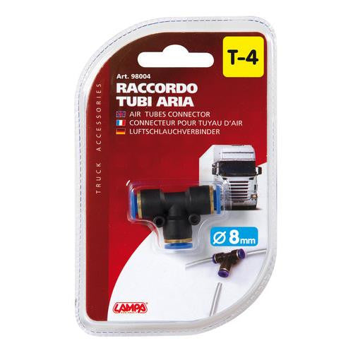 Raccordo Aria Lampa T4 raccordo a T per tubi 8mm - 606