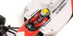 Mclaren Honda MP 4/6 F1 1991 World Champion Ayrton Senna 1:18 Dirty 994pz-4