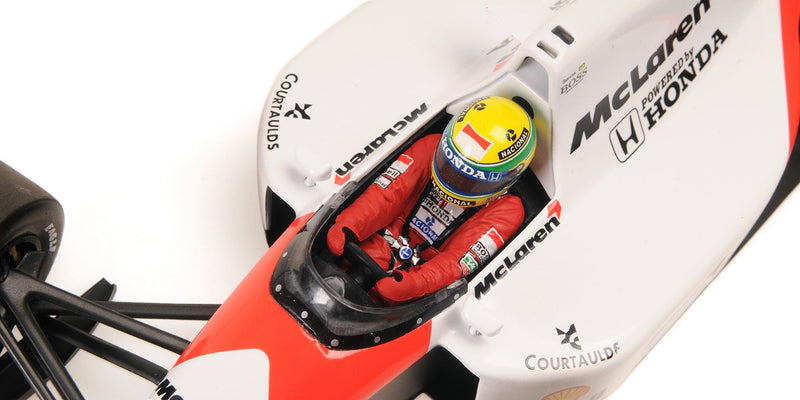 Mclaren Honda MP 4/6 F1 1991 World Champion Ayrton Senna 1:18 Dirty 994pz-4