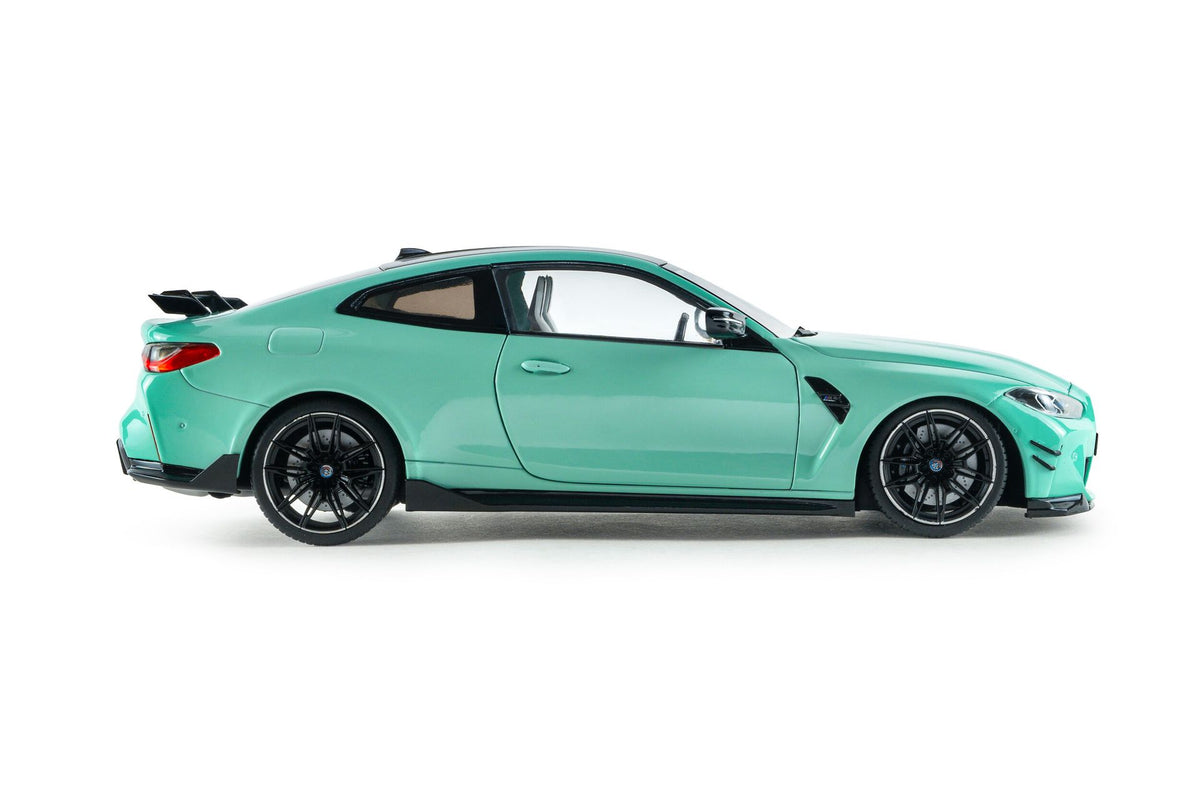 BMW M4 Competition (G82) 2024 with Performance Parts mint green 1:18-6