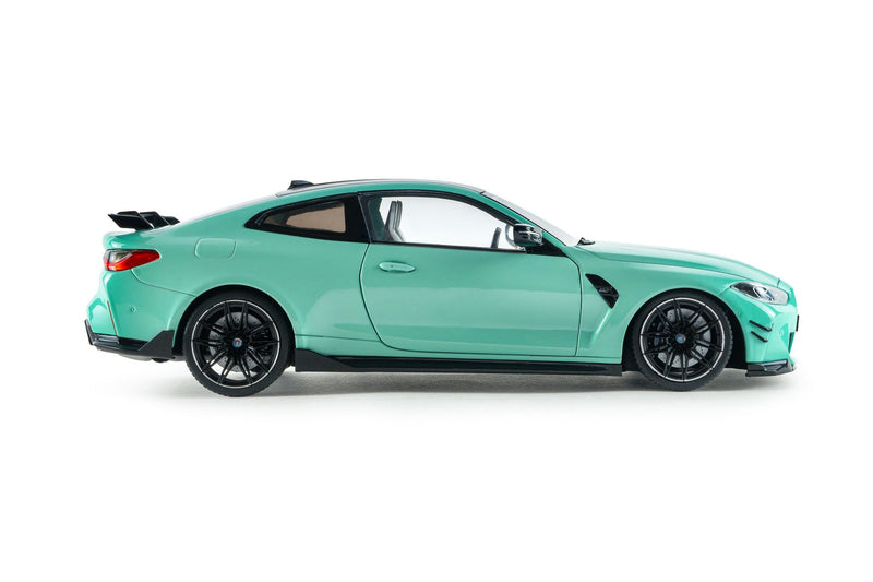 BMW M4 Competition (G82) 2024 with Performance Parts mint green 1:18-6