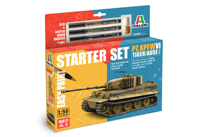 Pz. kpfw. VI Tiger I Ausf.E Starter Set Kit 1:56-1