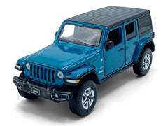 Jeep Wrangler Sahara Unlimited 2017 Blue 1:32 - 63364
