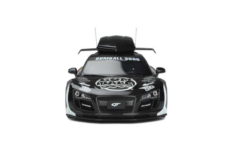 Audi R8 Gumball 3000 2020 black - white - gold 1:18 - 63956