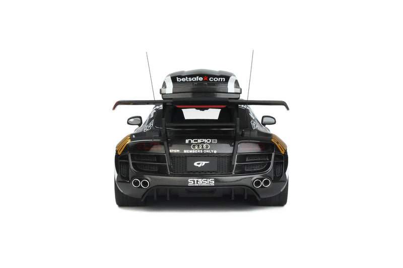 Audi R8 Gumball 3000 2020 black - white - gold 1:18 - 63957