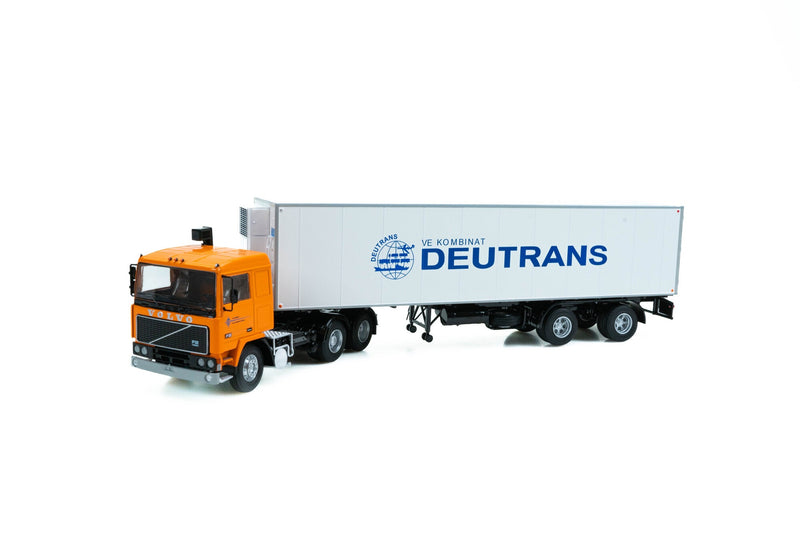 Volvo F12 Truck 1980 With Trailer Frigo "DEUTRANS" 1:43-4