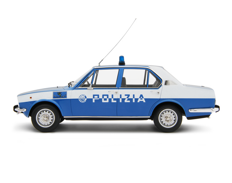 Alfa Romeo Alfetta 1.8 1975 "Polizia Stradale" Scudo Largo Azzurro 1:18 - 64383