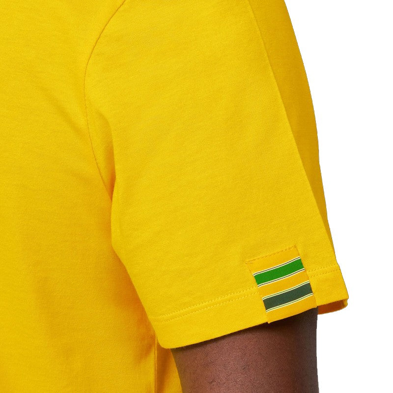 Ayrton Senna T-shirt F1 Yellow Official - 64615