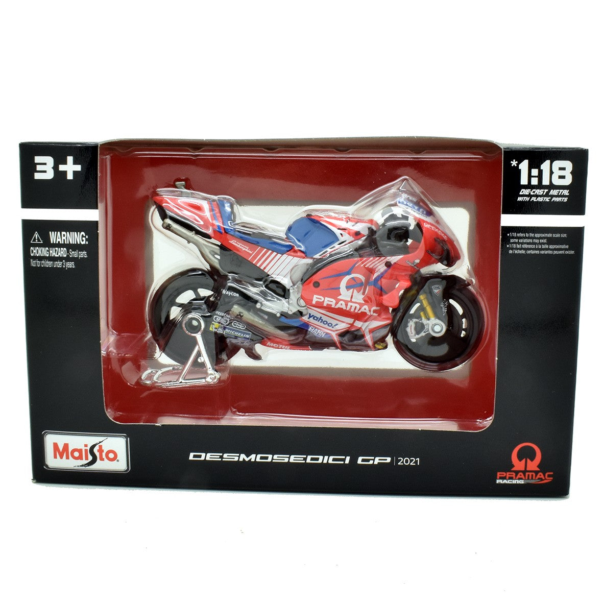 Pramac Racing Ducati Desmosedici Moto Gp 2021 Johann Zarco 1:18 - 64899