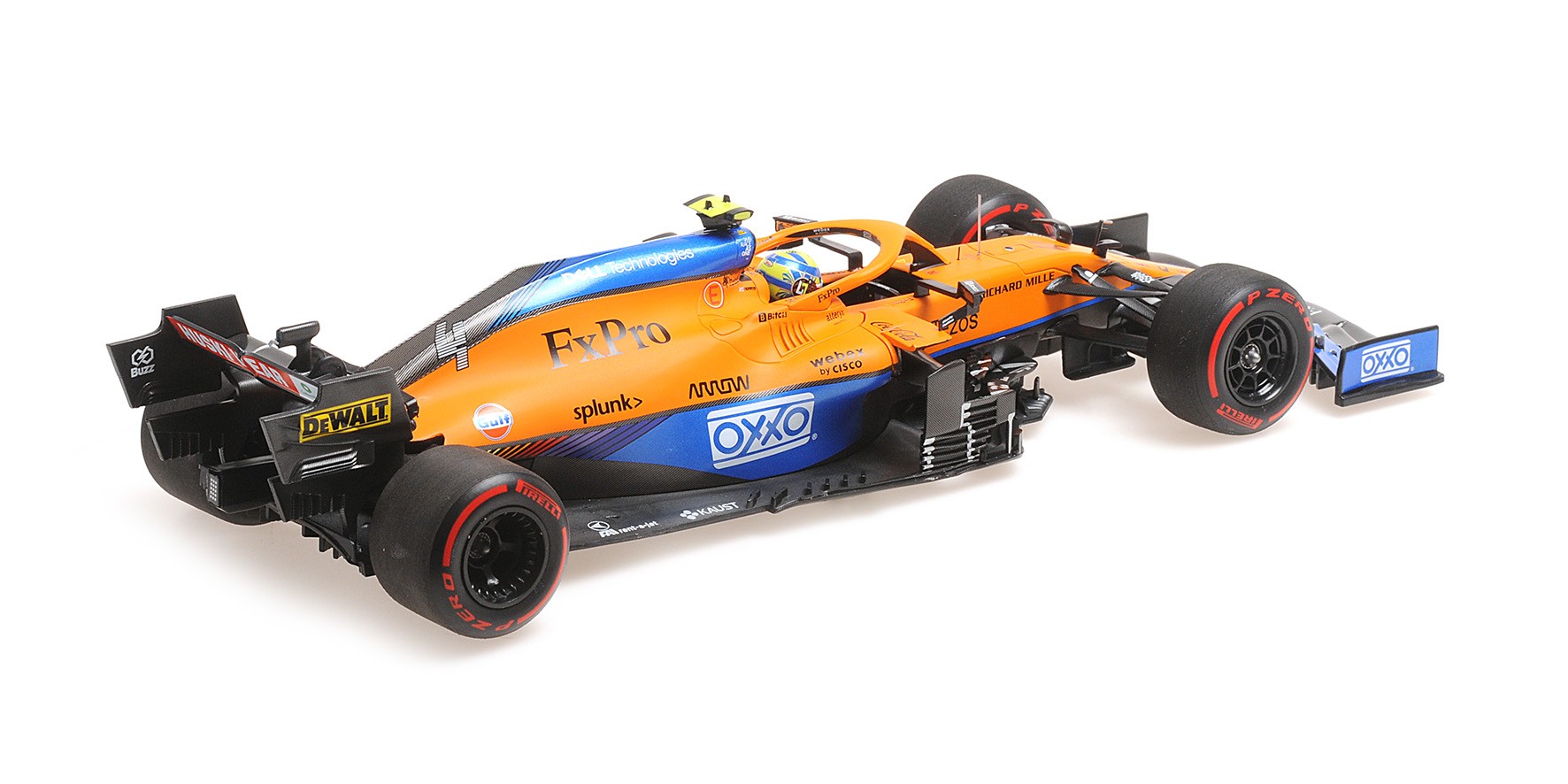 McLaren Mercedes MCL35M F1 Pole Position & 7th Russian GP 2021 Lando Norris 1:18 - 65255