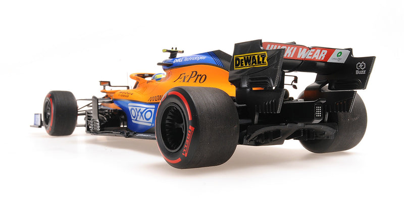 McLaren Mercedes MCL35M F1 Pole Position & 7th Russian GP 2021 Lando Norris 1:18 - 65256