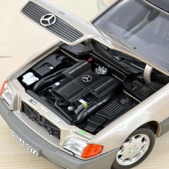 Mercedes-Benz 500 SL 1989 Smoke Silver 1:18 - 65573