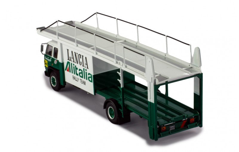 FIAT 673 Racing Transporter 1976 Lancia Alitalia White 1:43 - 65789