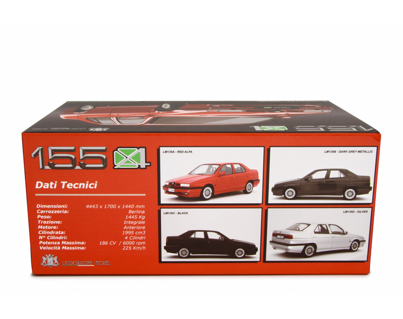 Alfa Romeo 155 2.0i turbo 16V Q4 1992 Grigio metallizzato 1:18 - 66090