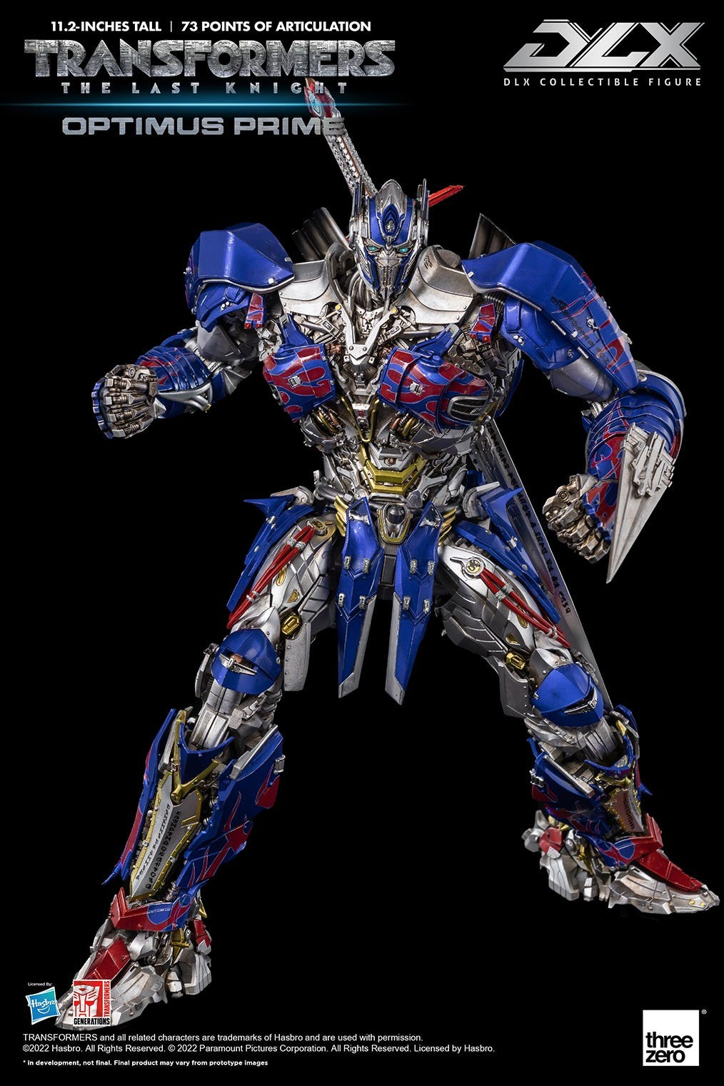 Optimus Prime Transformers The Last Knight Premium Scale Threezero AF - 66292