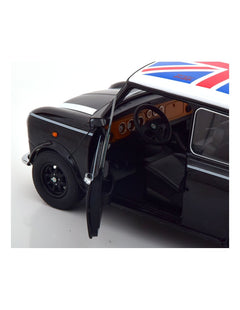 Mini Cooper 1992 LHD Black White Union Jack 1:12 - 66574
