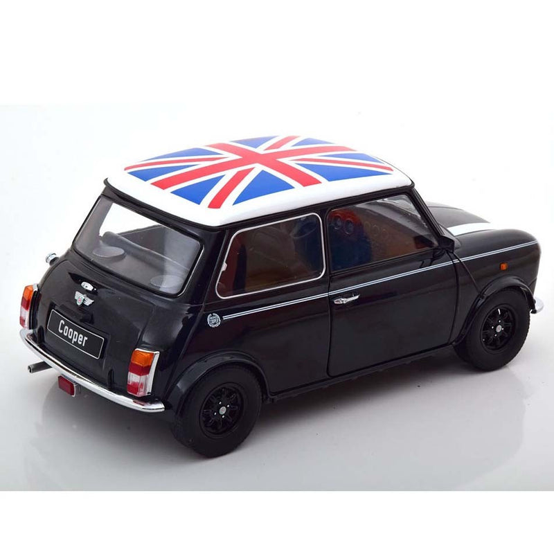 Mini Cooper 1992 LHD Black White Union Jack 1:12 - 66575