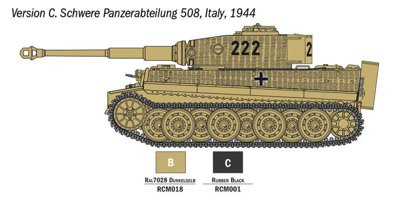 Pz. kpfw. VI Tiger I Ausf.E Starter Set Kit 1:56-5