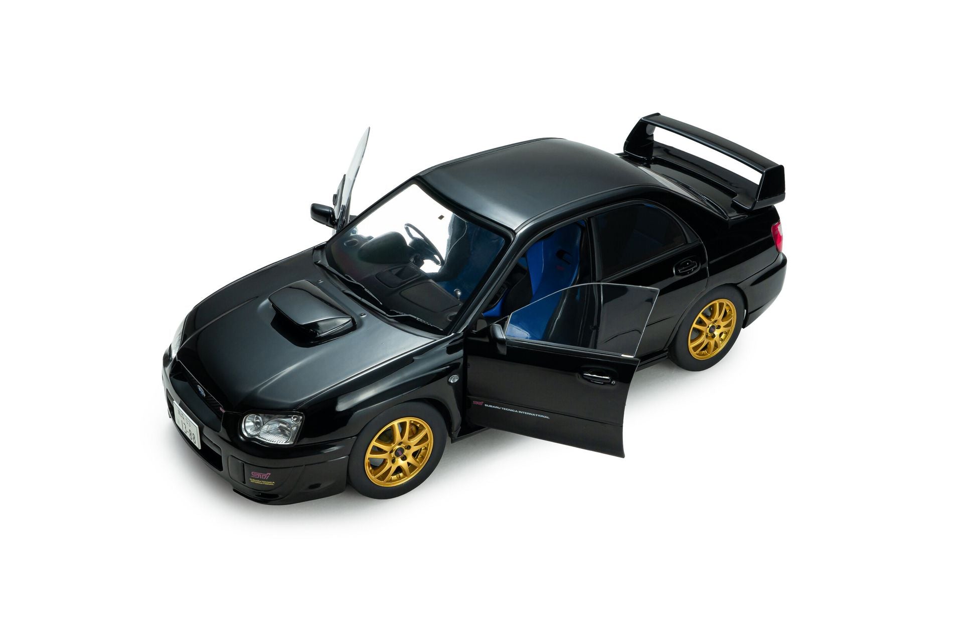 Subaru Impreza WRX STI 2004 pearl black 1:18-8